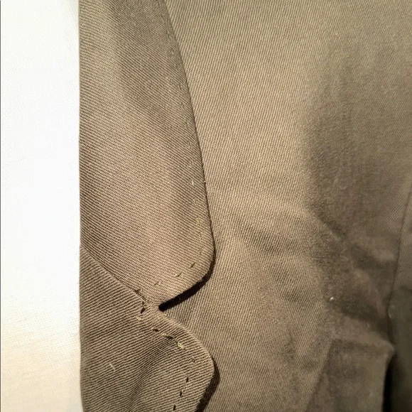 Sag Harbor Women's Olive Wool Blazer - Picture 4 of 7